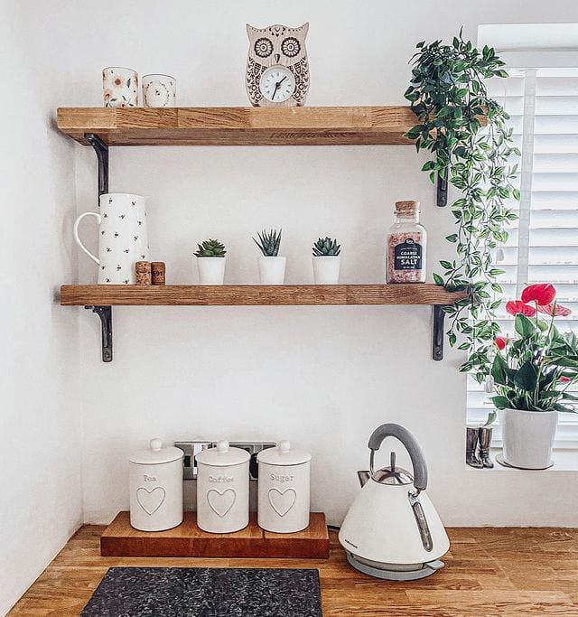 Pine Floating Shelves