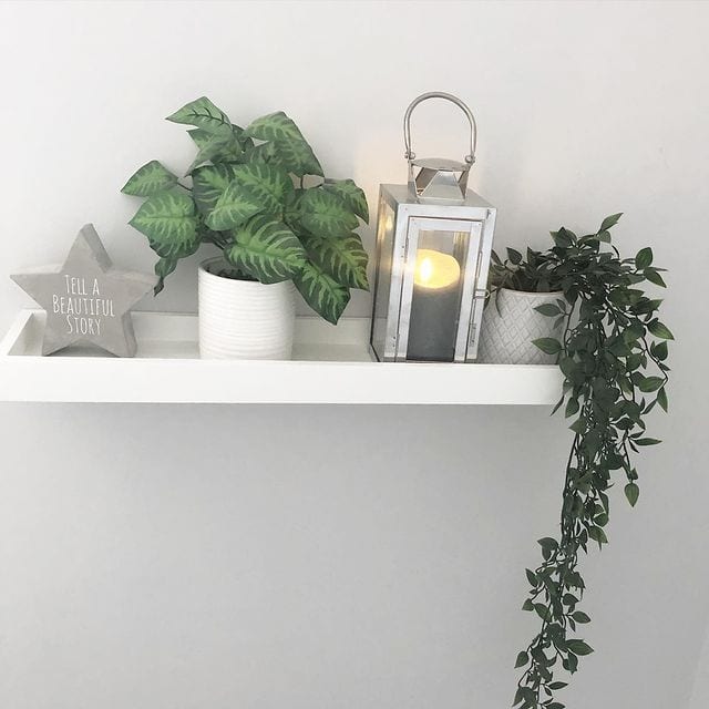 White Floating Shelves