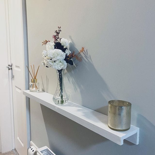 White Floating Shelves