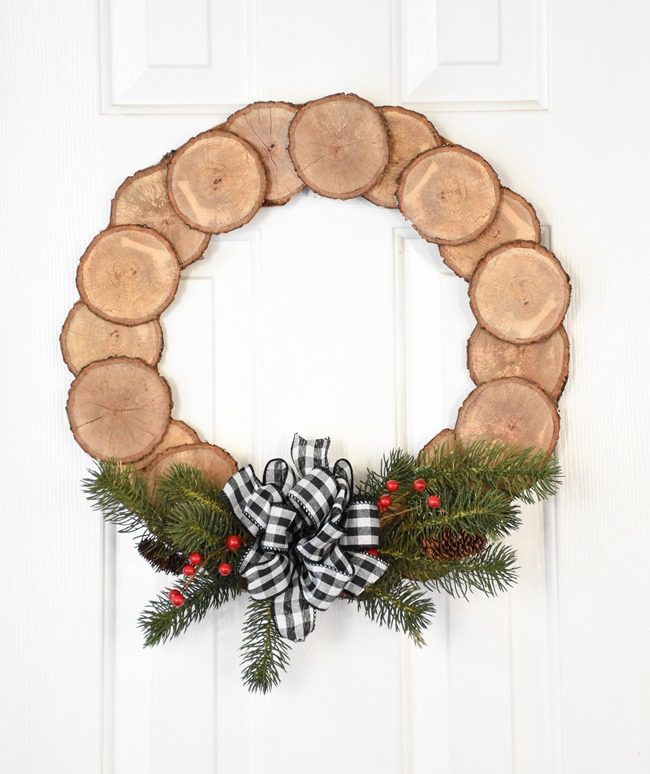 rustic wooden wreath