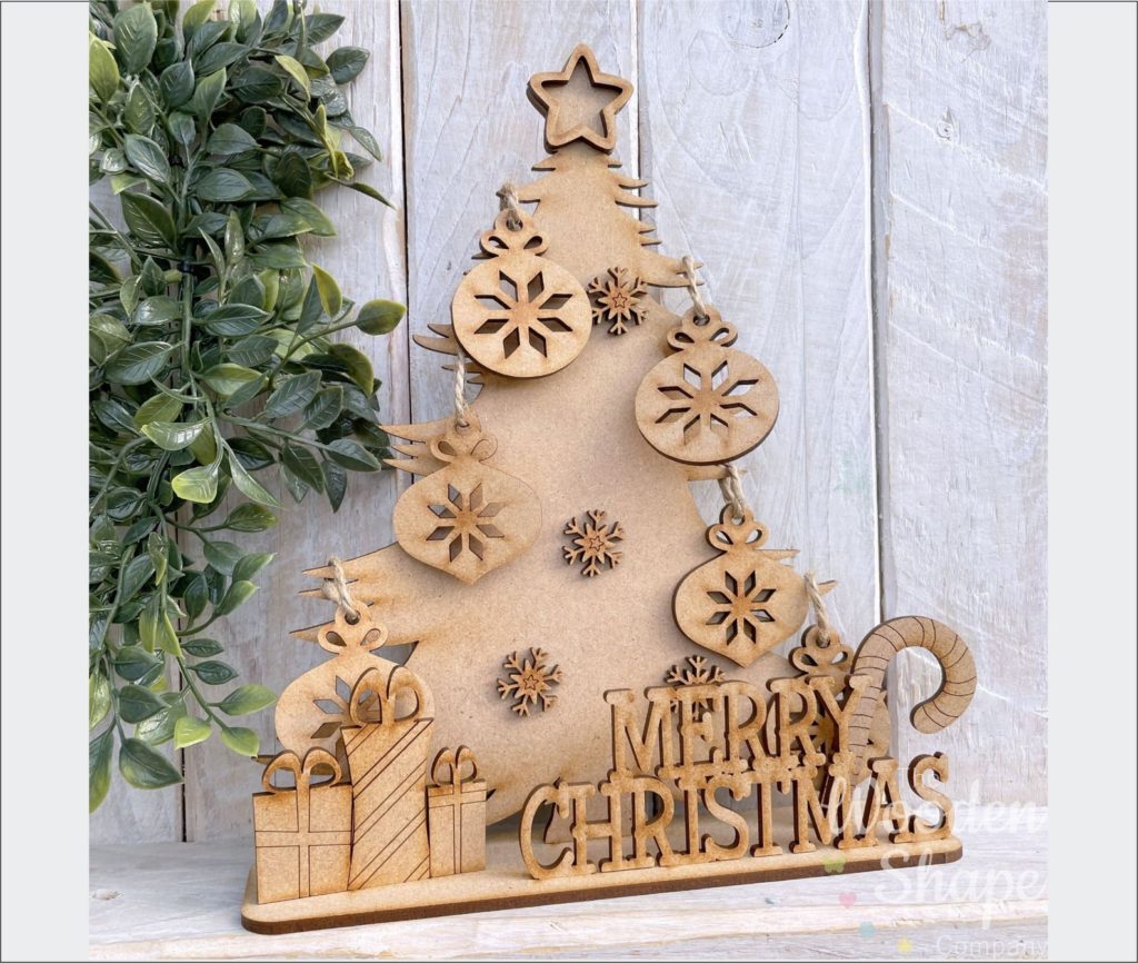 wooden MDF Christmas tree