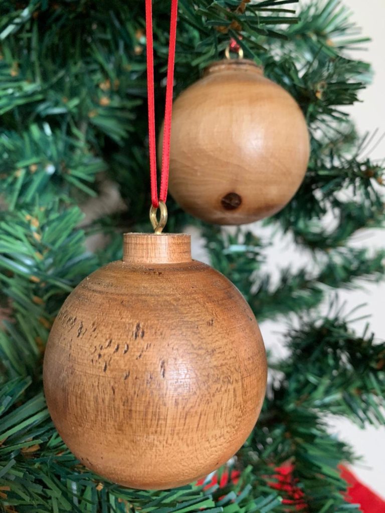 wooden baubles